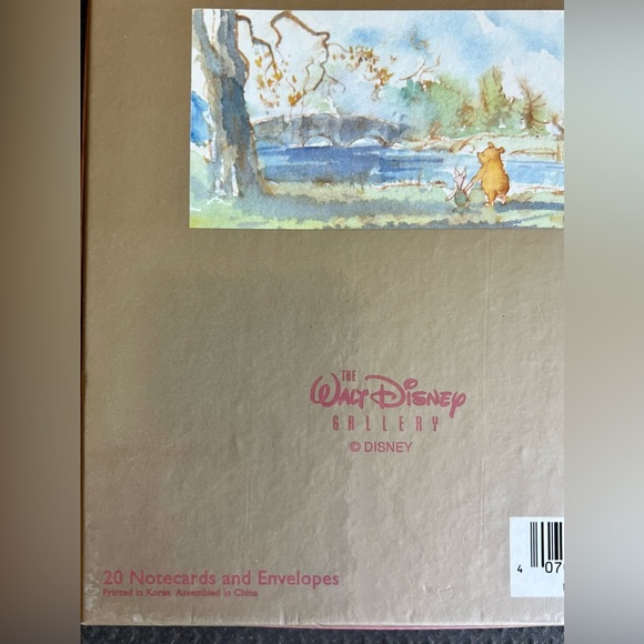 Walt Disney Gallery Office Disney Gallery Pooh Piglet Notecards Box